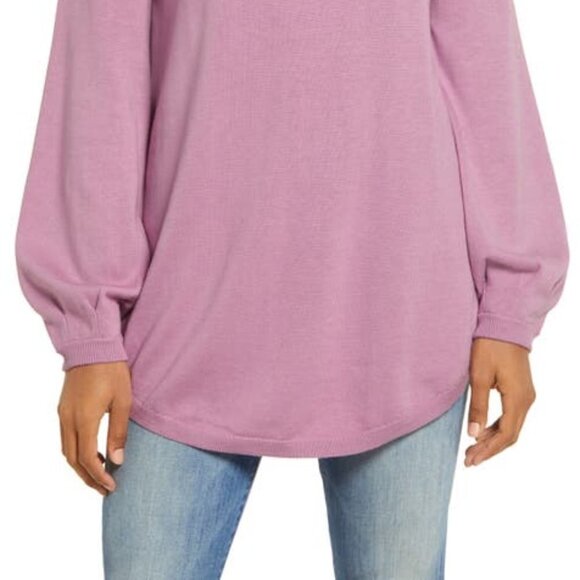 CASLON BNWT Bishop Sleeve Sweater XSmall Lavender - Picture 2 of 10